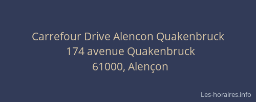 Carrefour Drive Alencon Quakenbruck