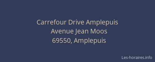 Carrefour Drive Amplepuis