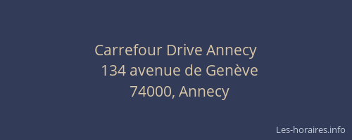 Carrefour Drive Annecy