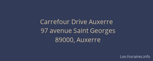 Carrefour Drive Auxerre