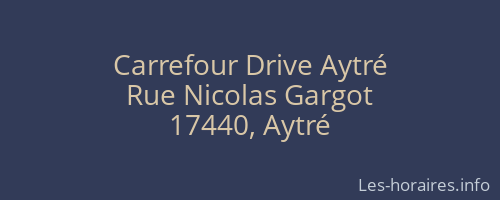 Carrefour Drive Aytré