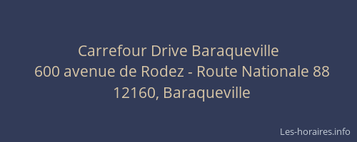 Carrefour Drive Baraqueville