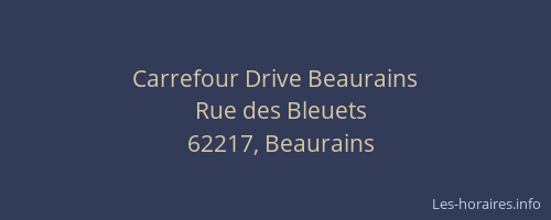 Carrefour Drive Beaurains