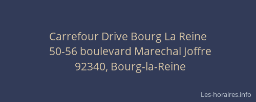 Carrefour Drive Bourg La Reine