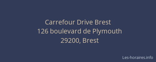 Carrefour Drive Brest