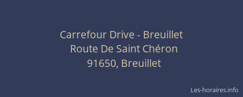 Carrefour Drive - Breuillet