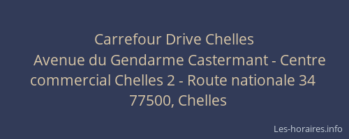 Carrefour Drive Chelles