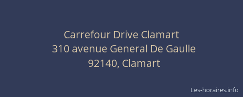 Carrefour Drive Clamart