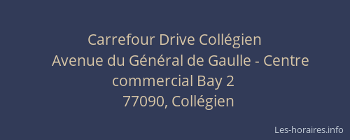 Carrefour Drive Collégien