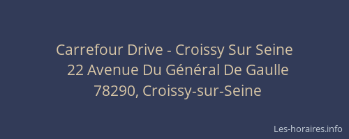 Carrefour Drive - Croissy Sur Seine
