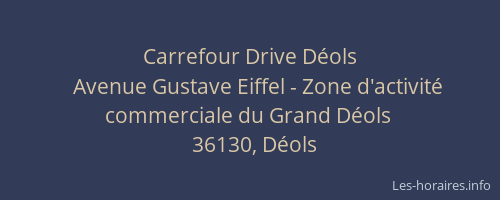 Carrefour Drive D&eacute;ols