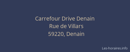 Carrefour Drive Denain