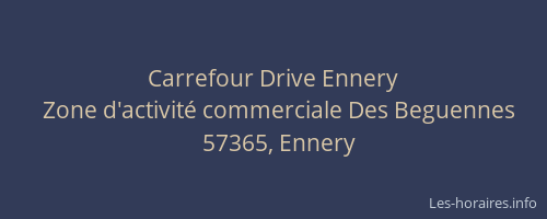 Carrefour Drive Ennery