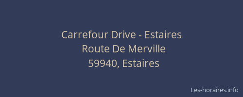 Carrefour Drive - Estaires