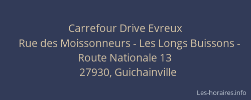 Carrefour Drive Evreux