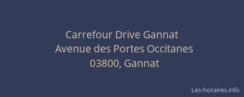 Carrefour Drive Gannat