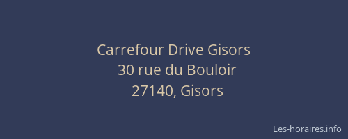 Carrefour Drive Gisors