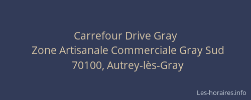 Carrefour Drive Gray