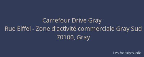 Carrefour Drive Gray