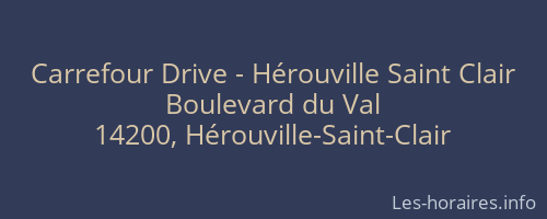 Carrefour Drive - Hérouville Saint Clair