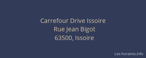 Carrefour Drive Issoire