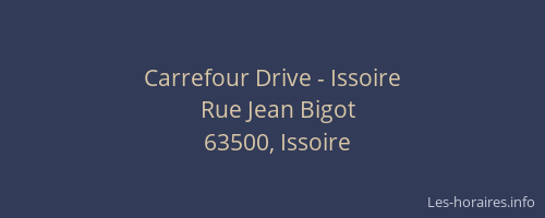 Carrefour Drive - Issoire