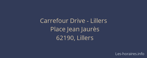 Carrefour Drive - Lillers