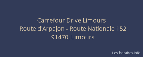 Carrefour Drive Limours