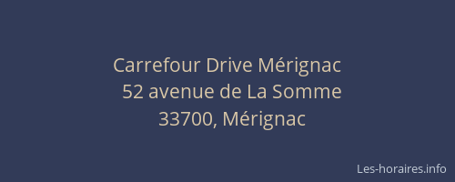Carrefour Drive Mérignac
