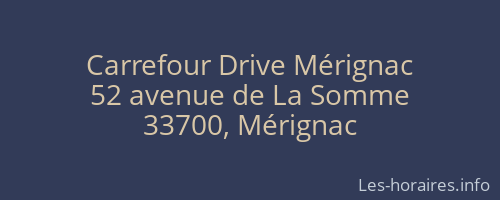 Carrefour Drive Mérignac