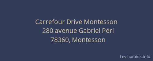 Carrefour Drive Montesson