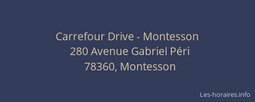 Carrefour Drive - Montesson