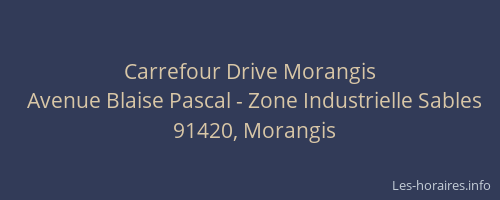 Carrefour Drive Morangis