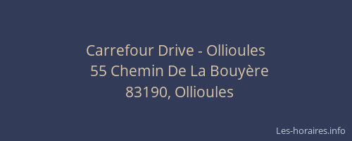 Carrefour Drive - Ollioules