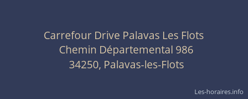 Carrefour Drive Palavas Les Flots