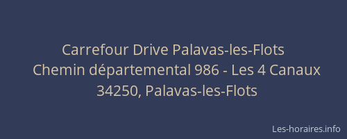 Carrefour Drive Palavas-les-Flots