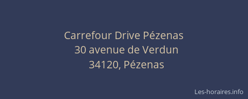 Carrefour Drive Pézenas