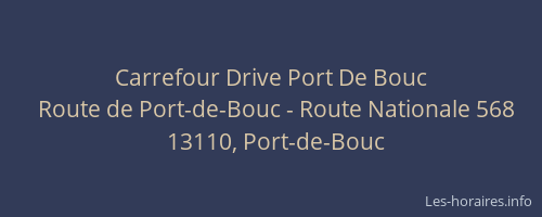 Carrefour Drive Port De Bouc