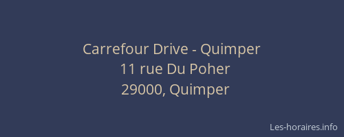 Carrefour Drive - Quimper
