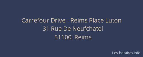 Carrefour Drive - Reims Place Luton