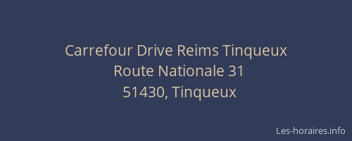 Carrefour Drive Reims Tinqueux