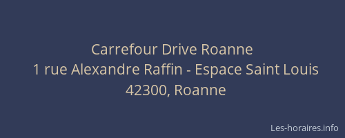 Carrefour Drive Roanne