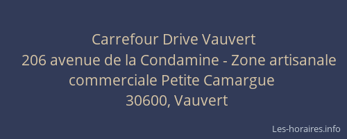 Carrefour Drive Vauvert
