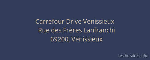 Carrefour Drive Venissieux