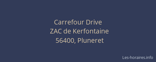 Carrefour Drive