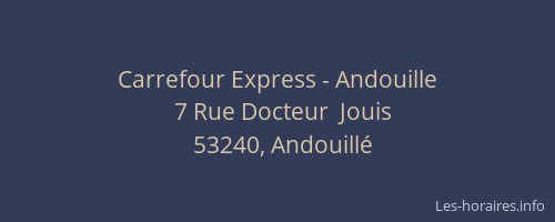 Carrefour Express - Andouille