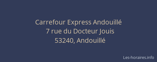 Carrefour Express Andouill&eacute;