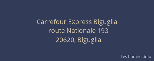 Carrefour Express Biguglia
