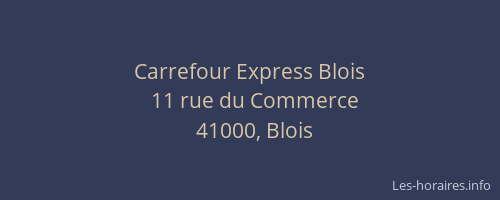 Carrefour Express Blois