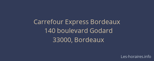 Carrefour Express Bordeaux